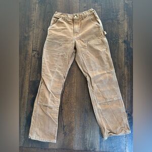 Made in USA Carhartt Double Front Men’s Work Pants 30 x 32 tagged 28 x 30 actual